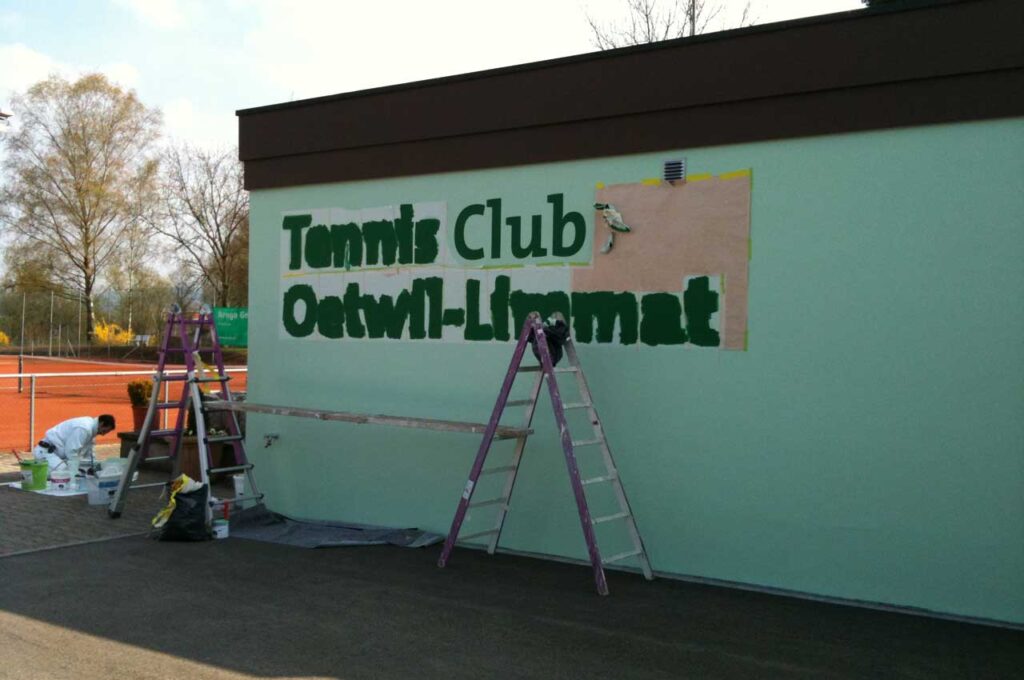 Schriften malen mit Schablonen